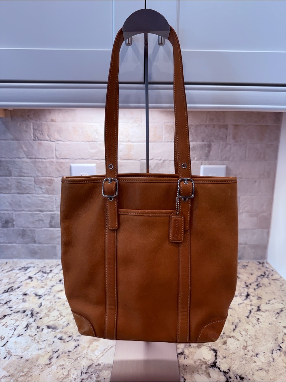 Coach EUC Vintage Leather Soho Tote in Cognac Brown